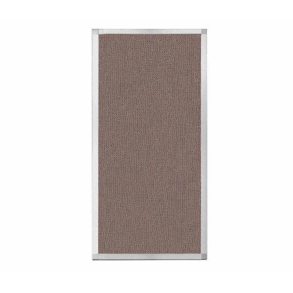 Hush Panel Configurable Cubicle Partition 2' x 4' Latte Fabric